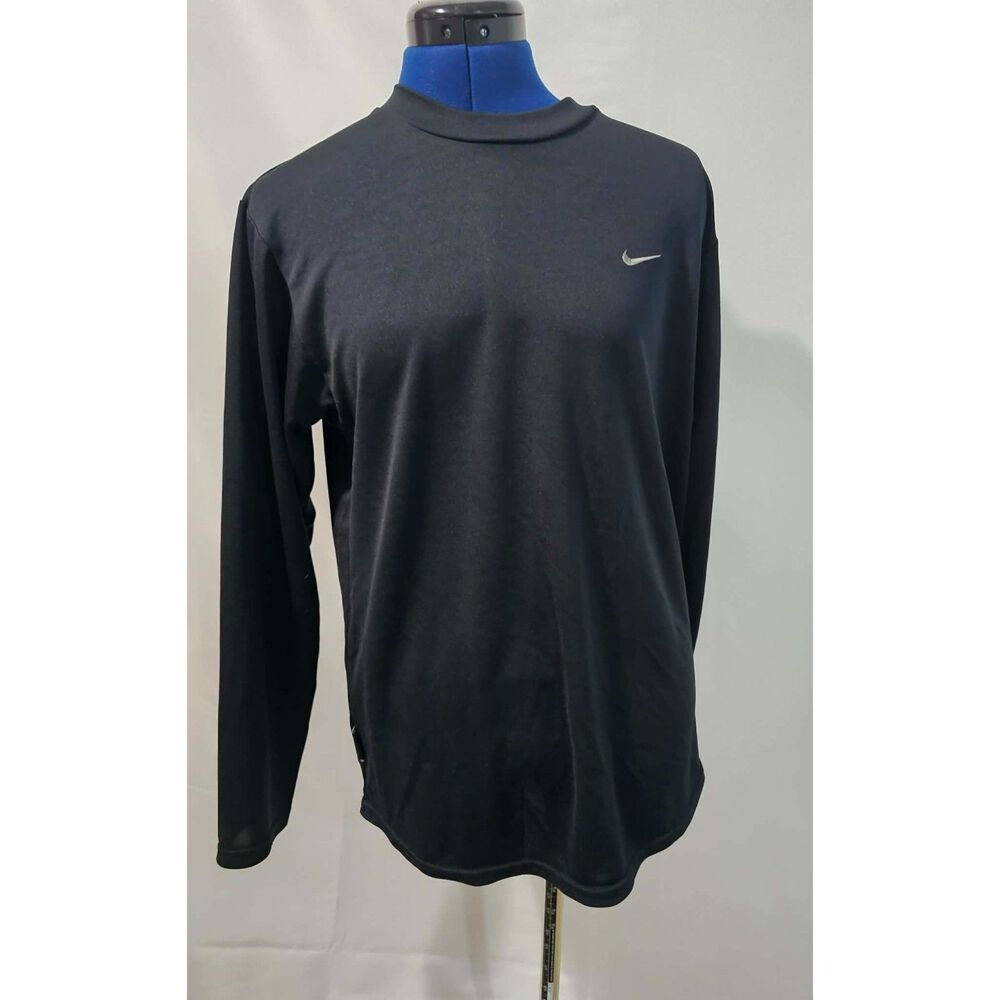Nike Women’s S/P Small Petite Black Long Sleeve Mock Neck Top 100% Polyester